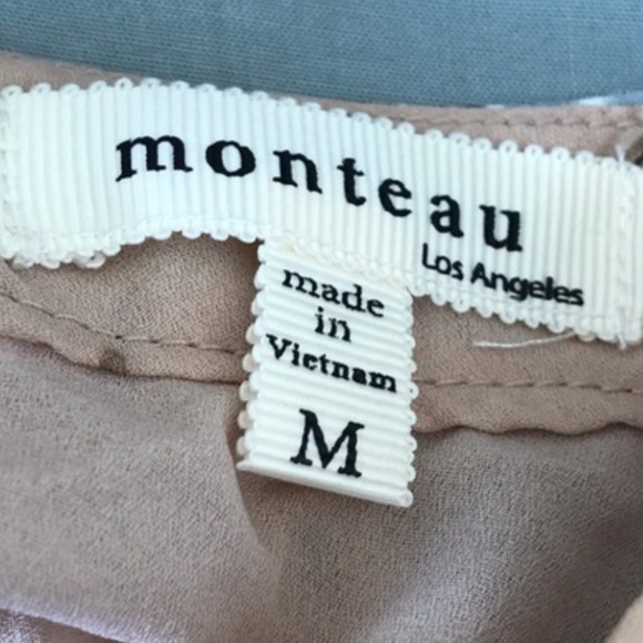 Monteau Los Angeles Floral Cold Shoulder Blouse - Picture 7 of 11